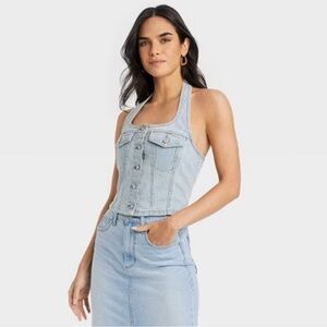 Universal Thread Light Blue Denim Tank Top